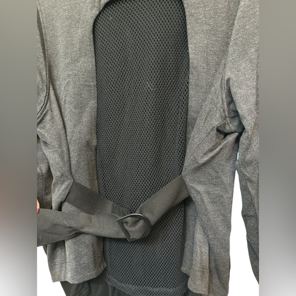 Cabi Love Carol Collection Jacket Gray/Black Mesh Back Belt - Picture 3 of 9